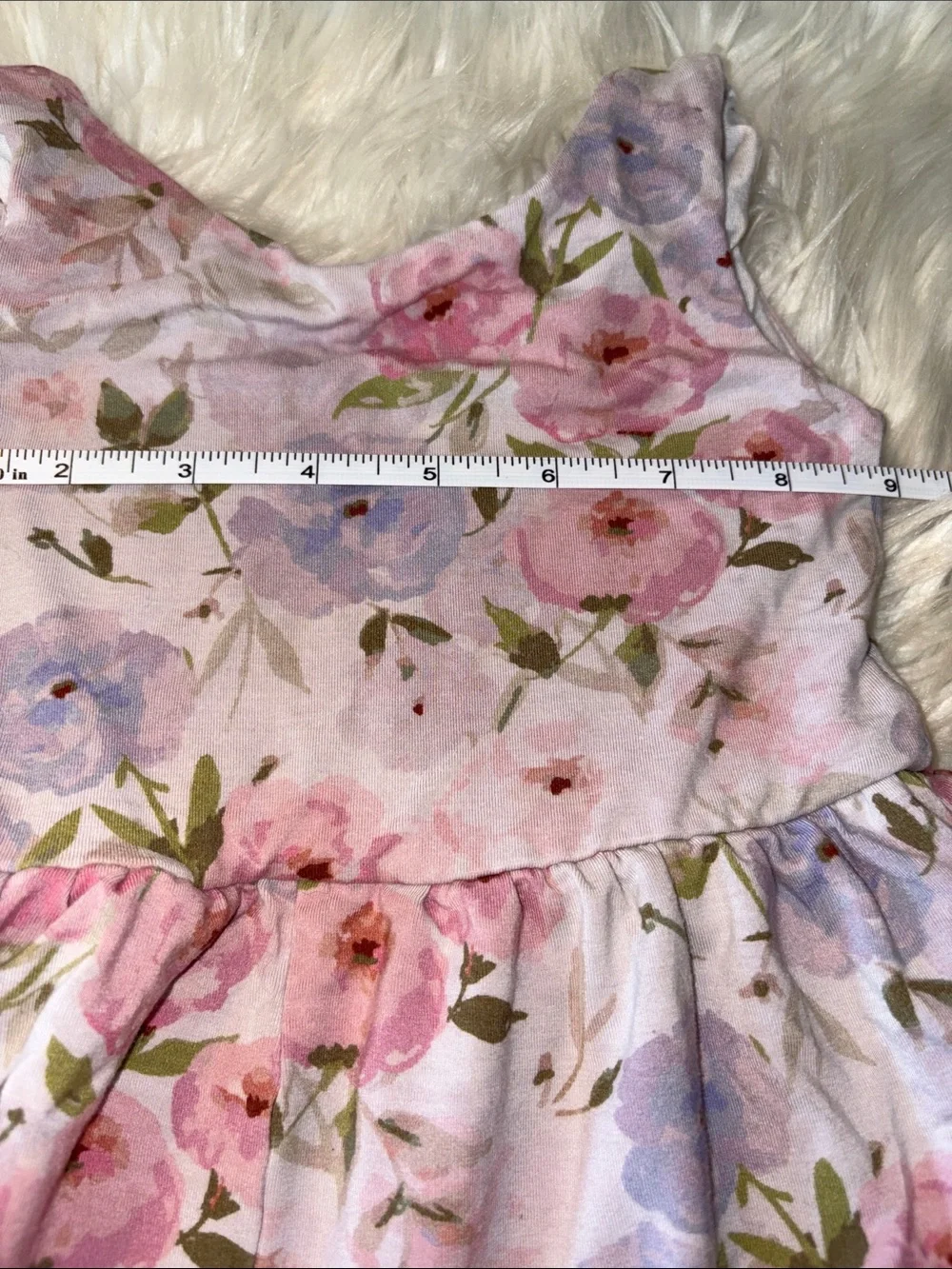 Floral Sleeveless Baby/Toddler Romper - Pink & Lavender Roses